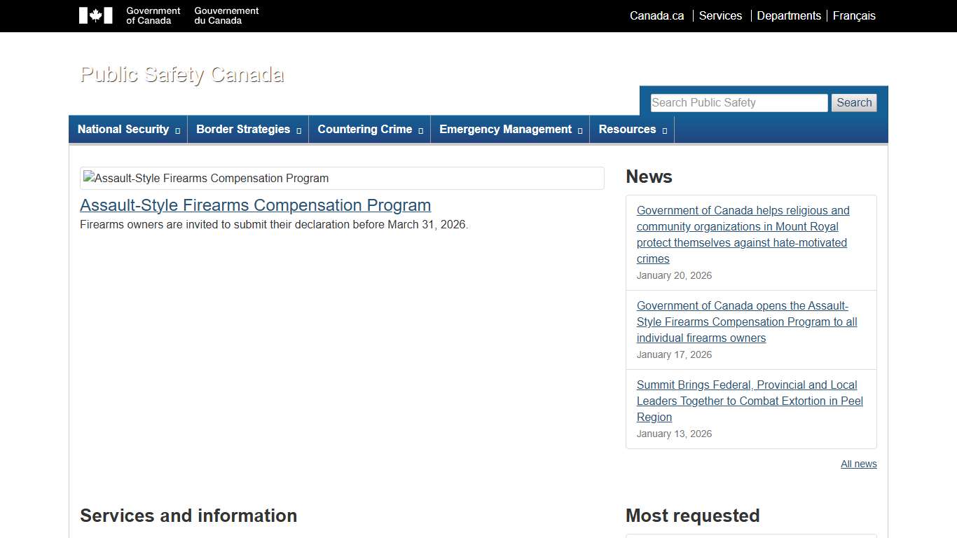 Public Safety Canada - Home