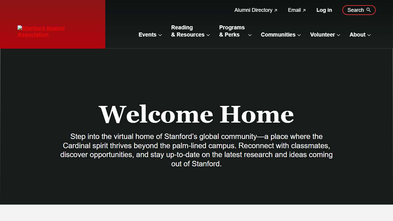 Welcome to the Stanford Alumni Association Stanford Alumni Association